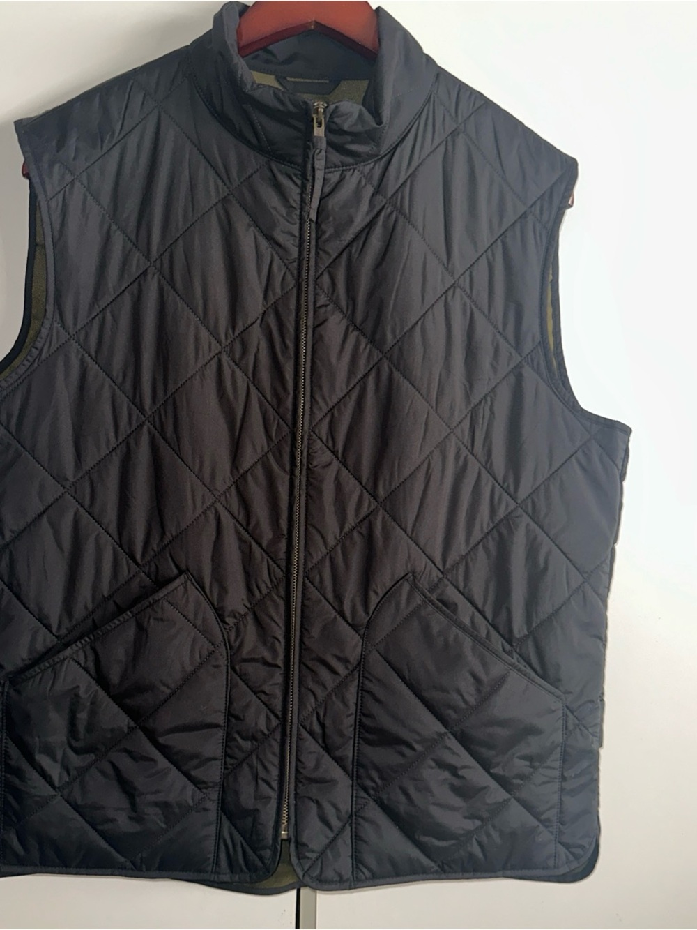 J. Crew Quilted Black Men's Vest